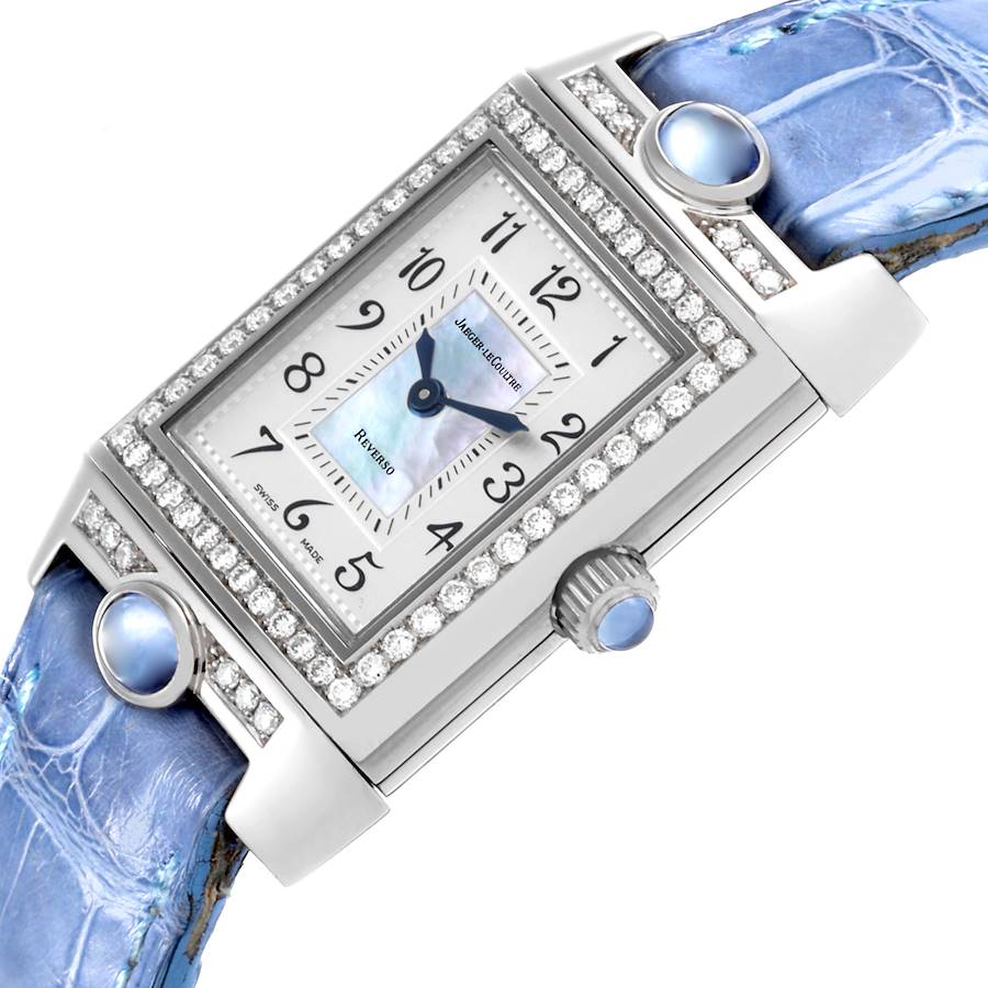 aeger LeCoultre Reverso Joaillerie White Gold Diamond Ladies Watch 267.3.86 Q2623403