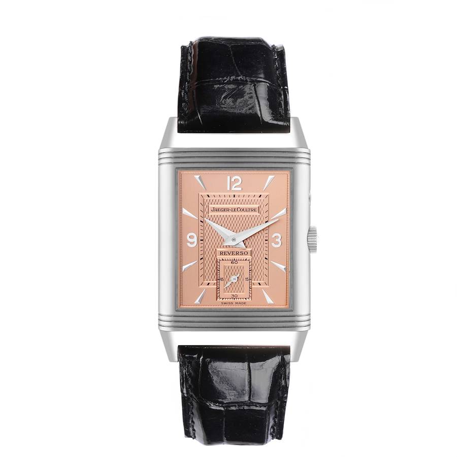 Jaeger LeCoultre Reverso Duo Limited Edition Rose White Gold Mens Watch 270.0.54.A
