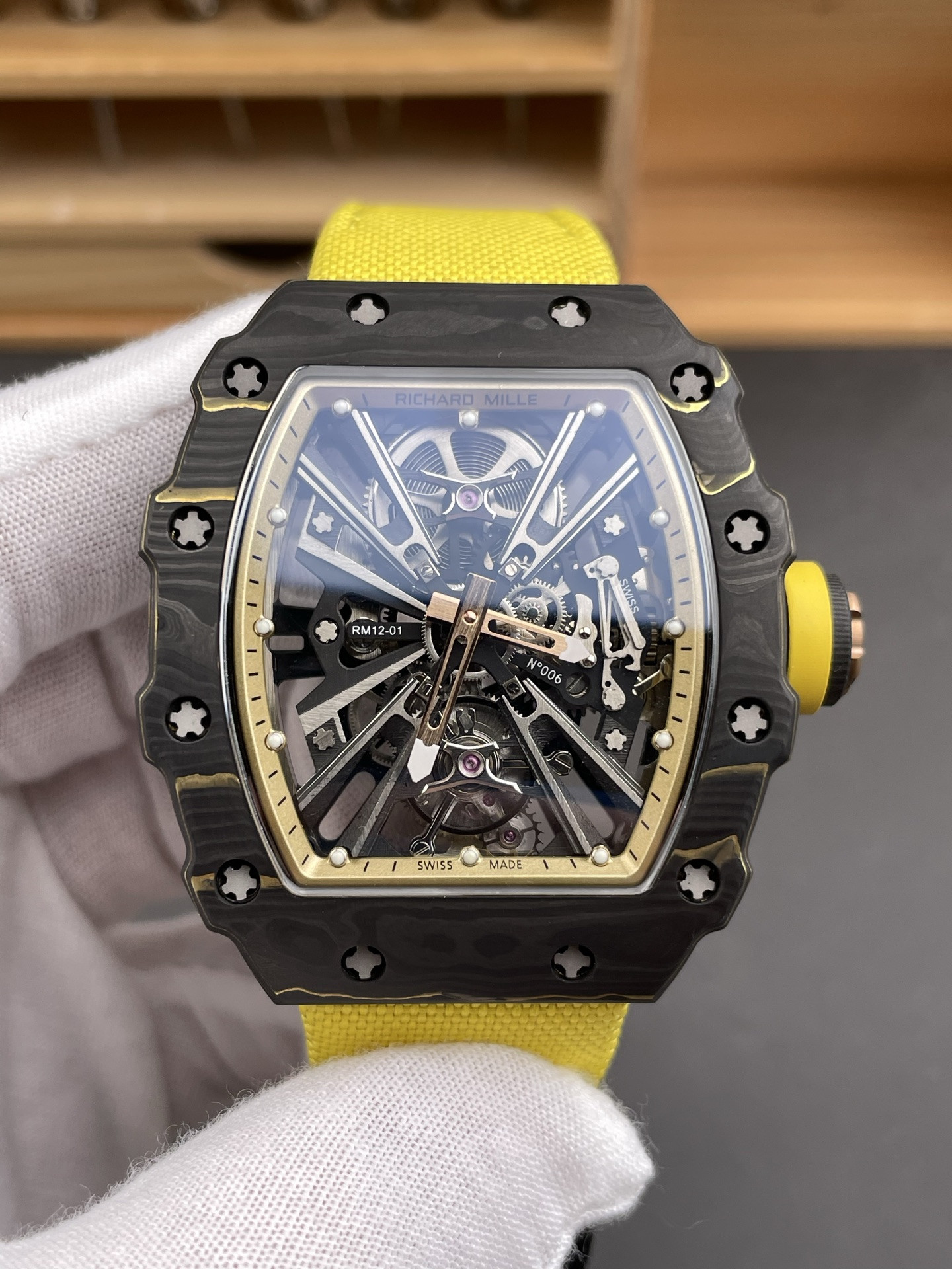 RM12-01 Carbon Fiber Yellow