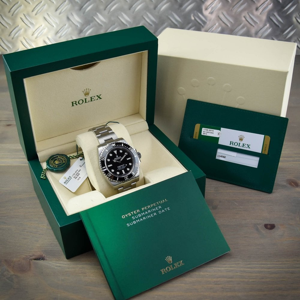 Rolex Submariner No Date 40mm 4 Liner Steel Mens Watch 14060M