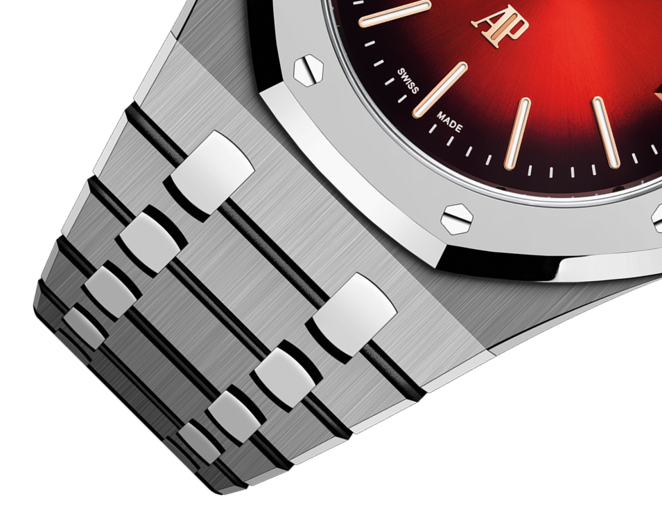 ROYAL OAK &ldquo;JUMBO&rdquo; EXTRA-THIN Smoked Burgundy Dial 39mm