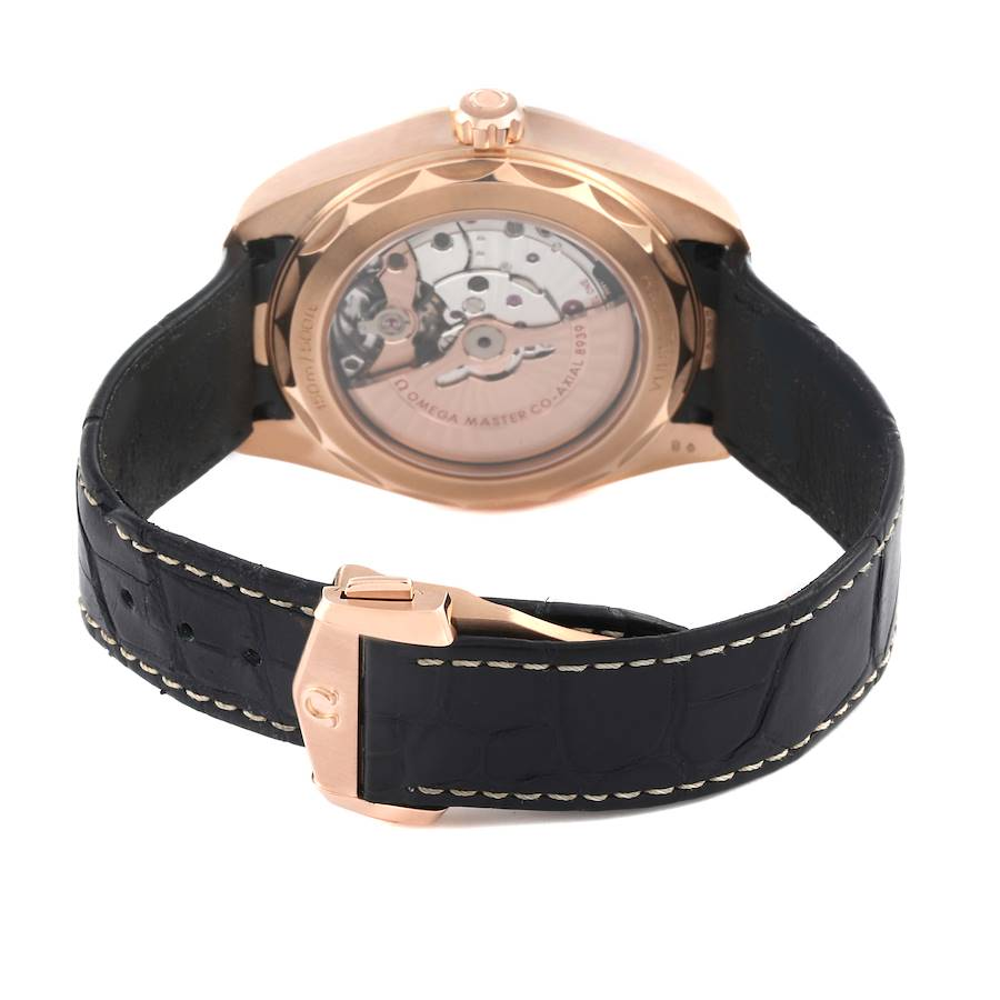 Omega Aqua Terra 43 Worldtimer Rose Gold Mens Watch 220.53.43.22.02.001