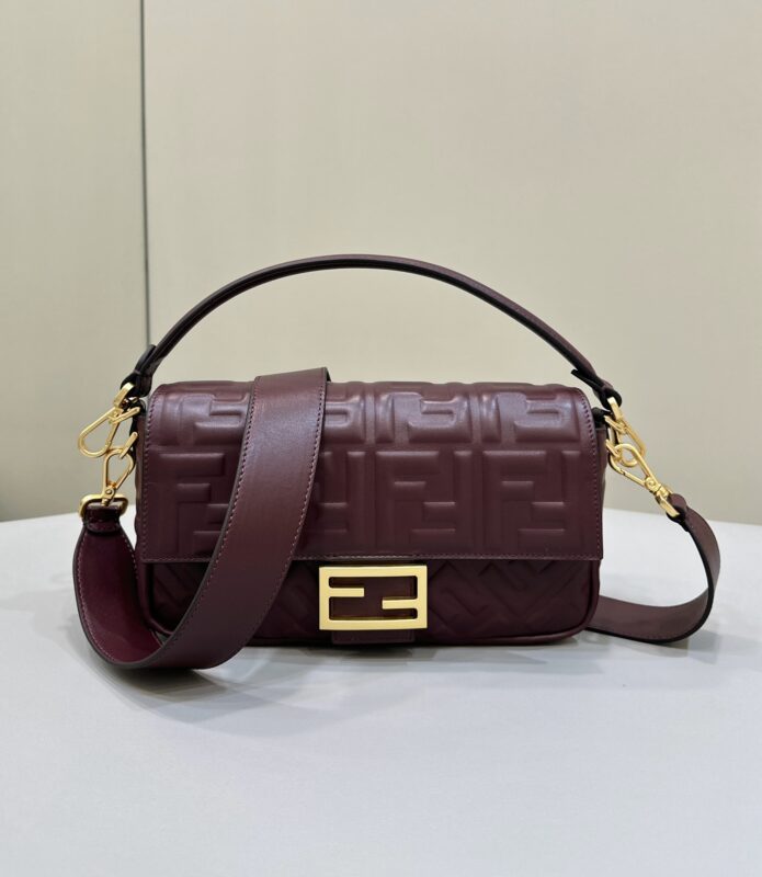 Replica Fendi Baguette Bordeaux