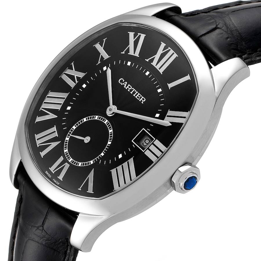 Cartier Drive de Cartier Black Dial Steel Mens Watch WSNM0009