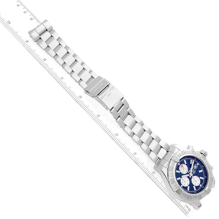Breitling Aeromarine Super Avenger Blue Dial Steel Mens Watch A13371