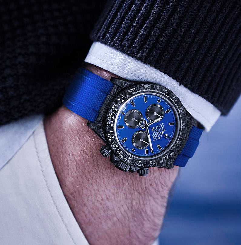 DiW Rolex Daytona Carbon "MIAMI BLUE"