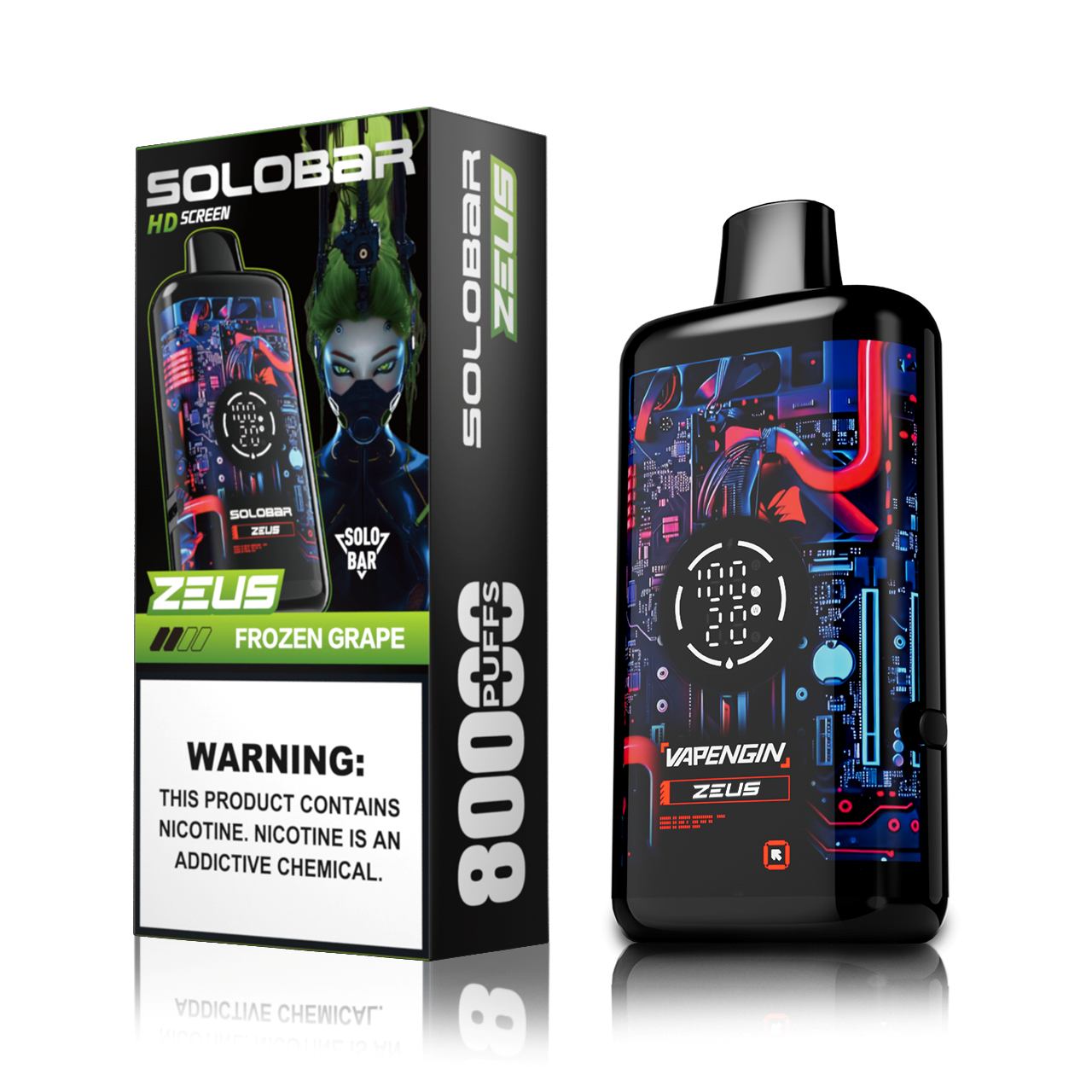 🔥 Solobar Zeus 80K Disposable Vape — Do 80 000 Zaciągnięć Pełnych Smaku | Szybka wysyłka z magazynu w Polsce 🚚