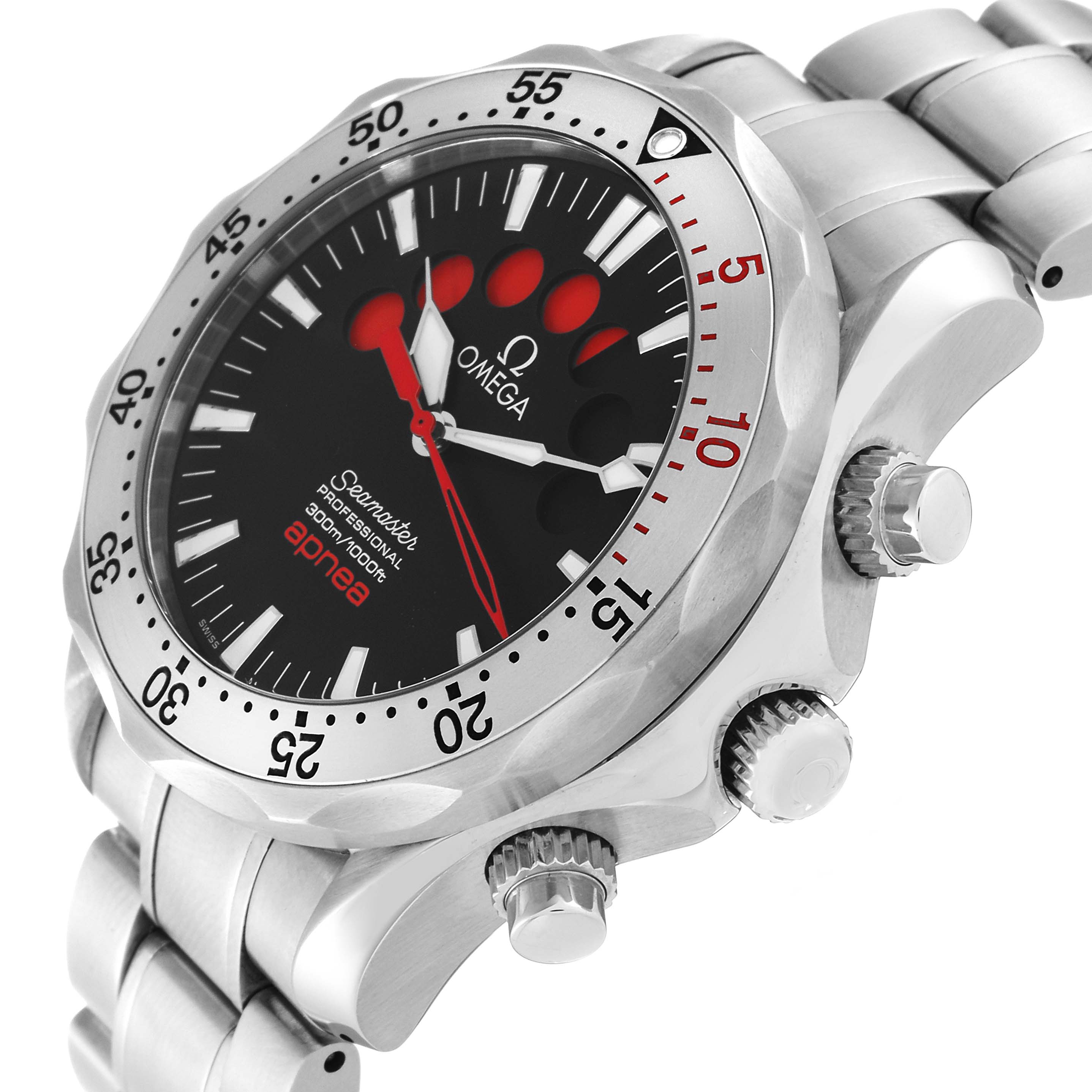 Omega Seamaster Apnea Jacques Mayol Steel Mens Watch 42.0 MM 2595.50.00