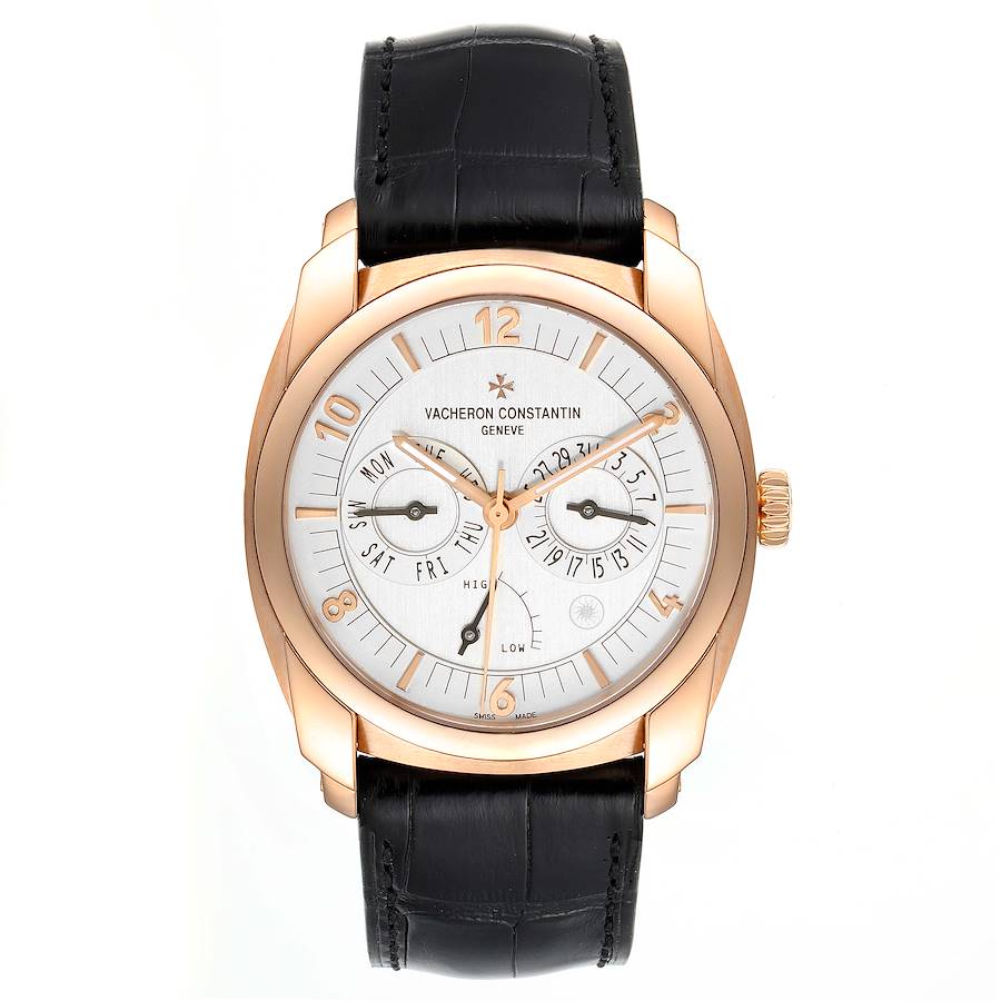 Vacheron Constantin Quai De L'ile Day Date Power Reserve Rose Gold Mens Watch 85050