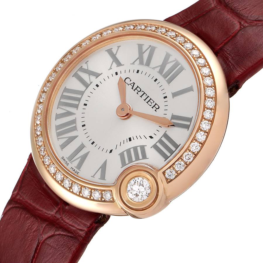 Cartier Ballon Blanc Rose Gold Diamond Ladies Watch WJBL0005