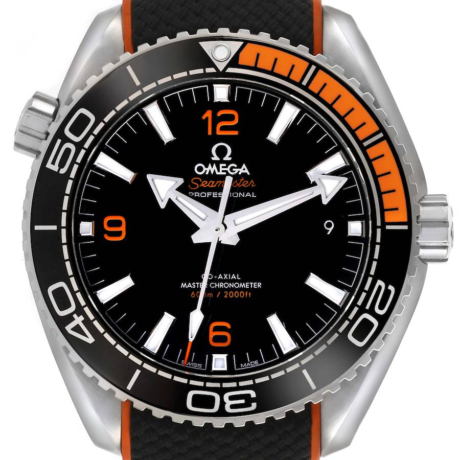 Omega Planet Ocean Black Orange Bezel Watch 215.32.44.21.01.001