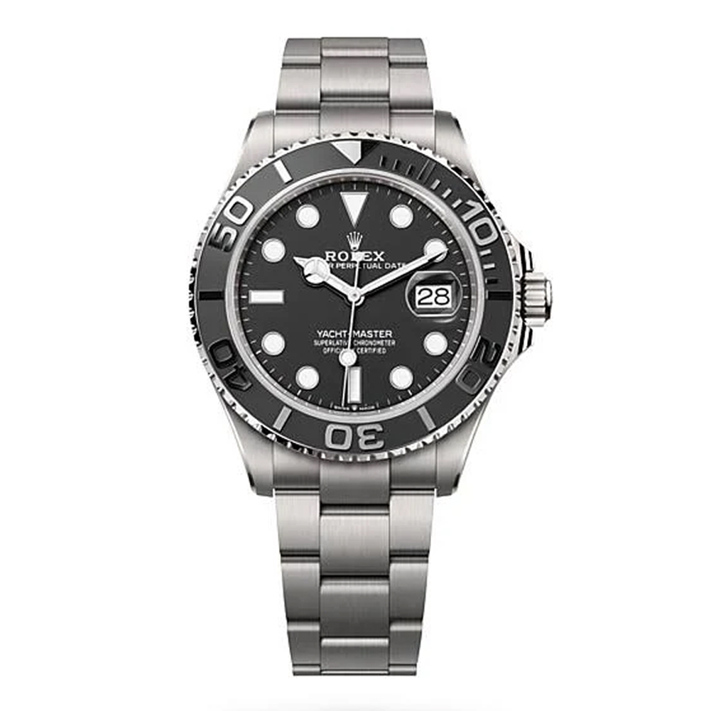 2024 Newest Rolex Yacht-Master 42 Black Dial RLX Titanium Men's Watch 226627-0001