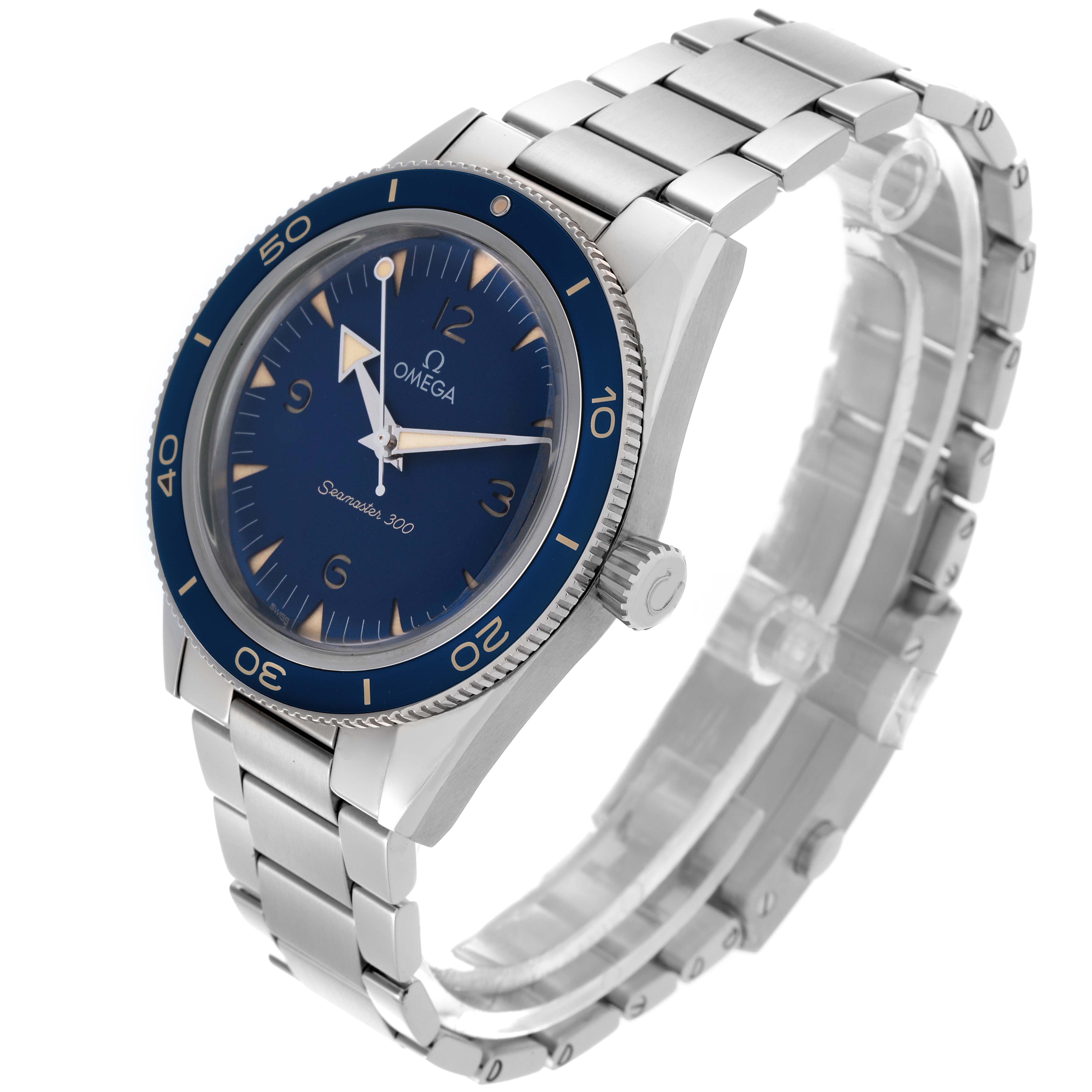 Omega Seamaster 300 Blue Dial Steel Mens Watch 41.0 MM 234.30.41.21.03.001