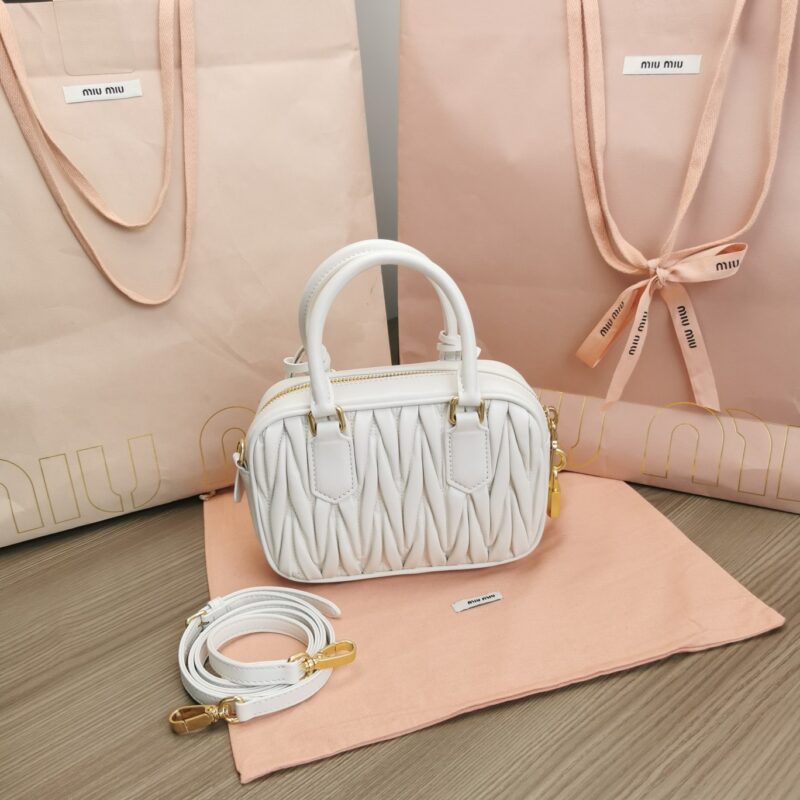 Replica Miu Miu Arcadie Small White
