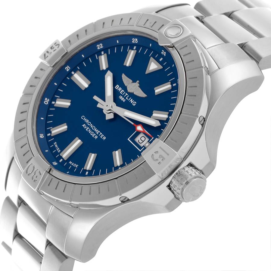 Breitling Avenger 43mm Blue Dial Steel Mens Watch A17318