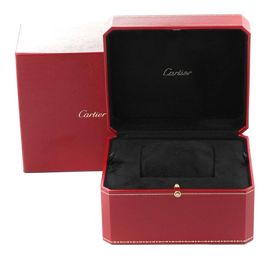 Cartier Tank Anglaise Rose Gold Silver Dial Diamond Ladies Watch WT100013