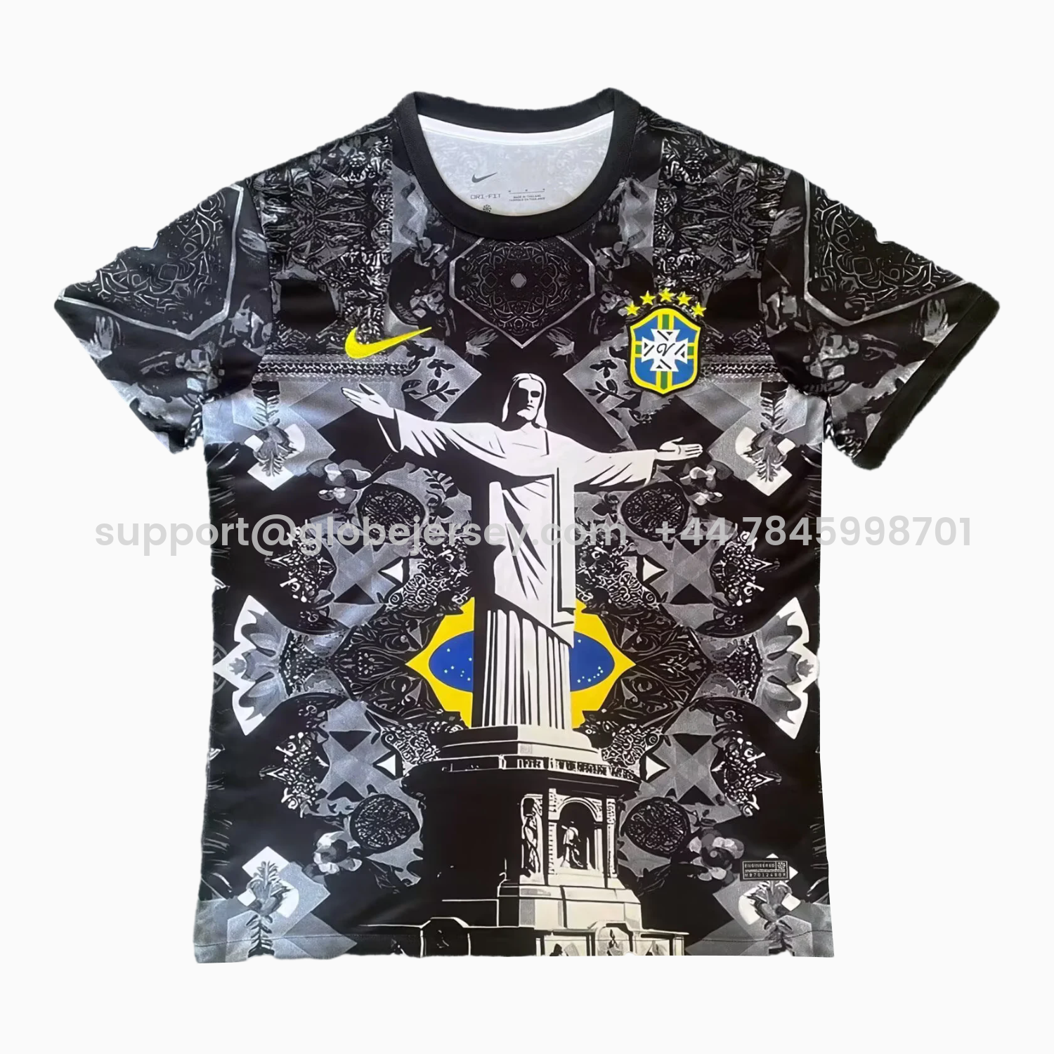 Brazil 25-26 Jesus Deep Grey Special Jersey - Fans Version