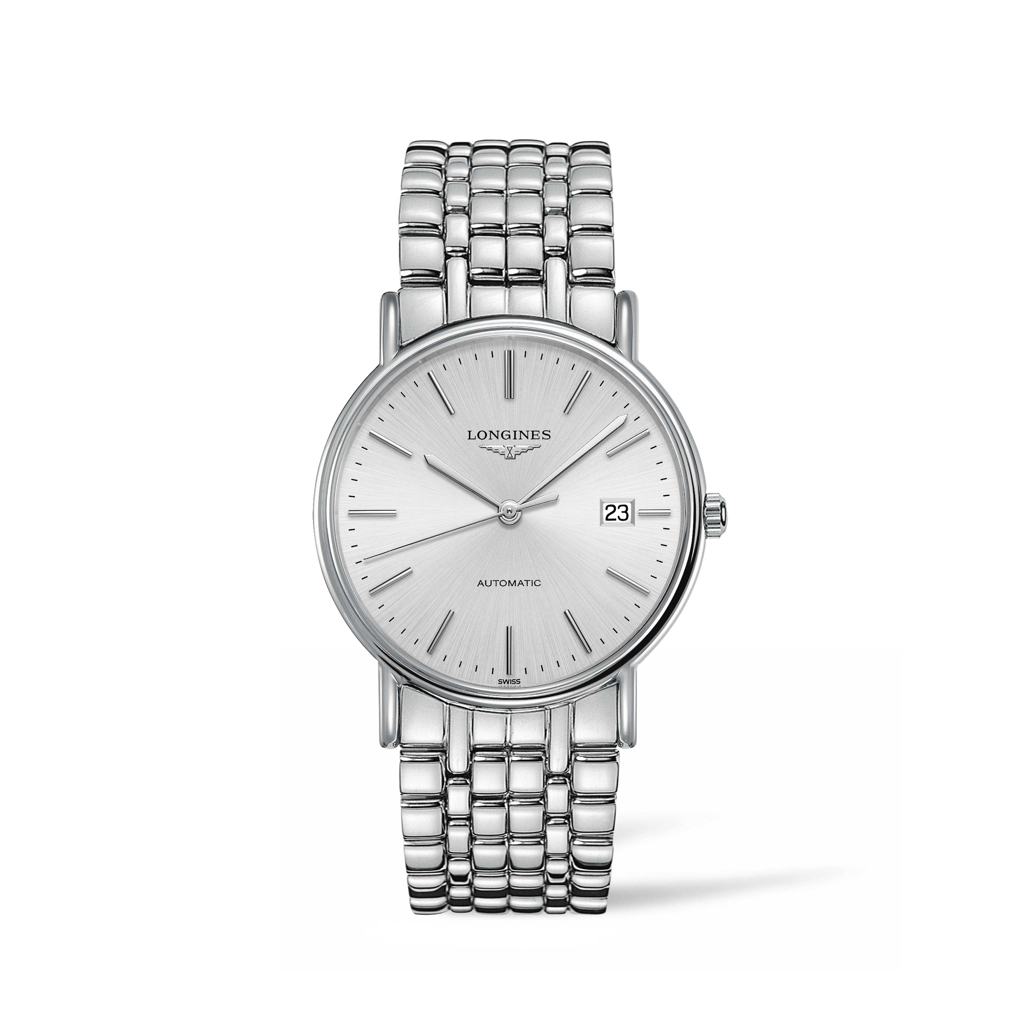 Longines Men's L4.921.4.72.6Presence Stainless Steel Watch