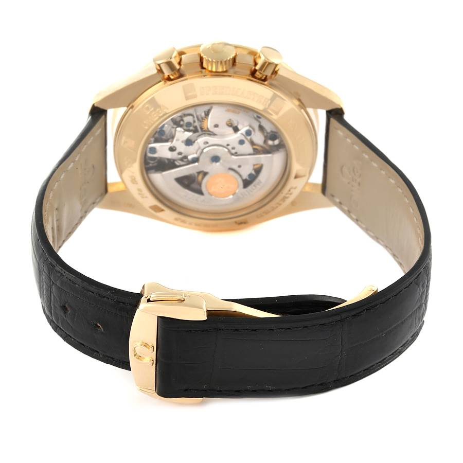 Omega Speedmaster Broad Arrow Enamel Limited Series Yellow Gold Mens Watch 3656.20.31