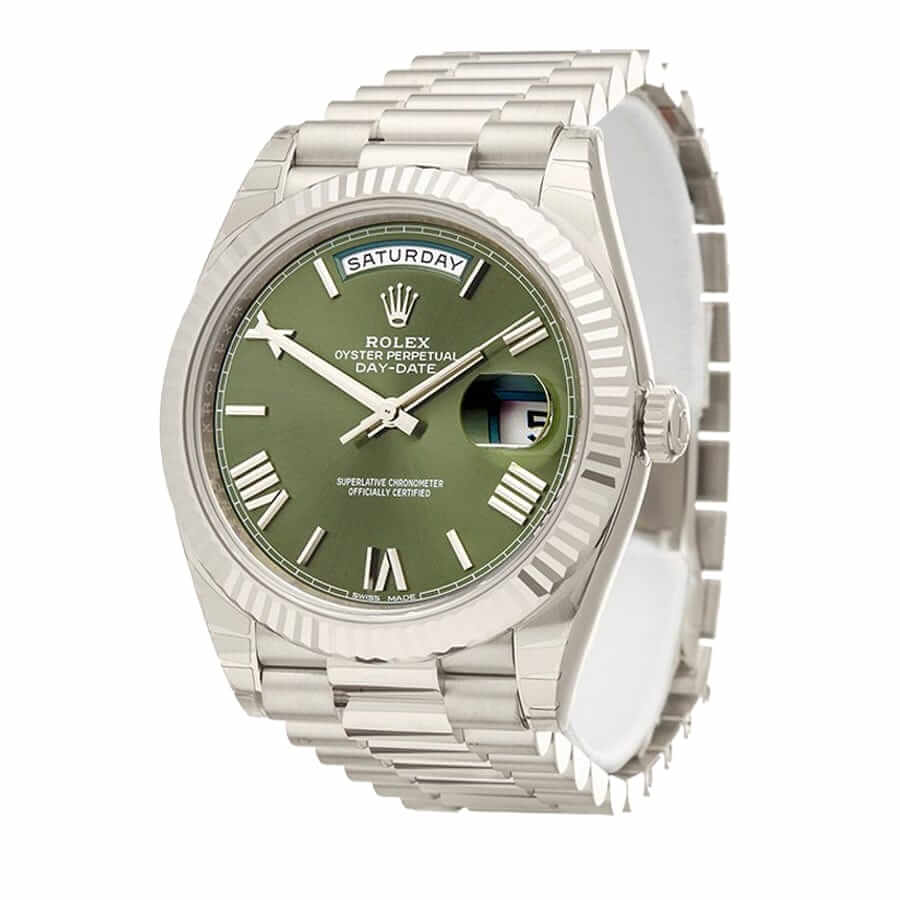 Rolex Day-Date 228239-0033 Super Clone Steel Green Dial