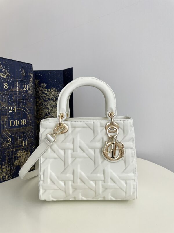 Replica Lady Dior Medium White