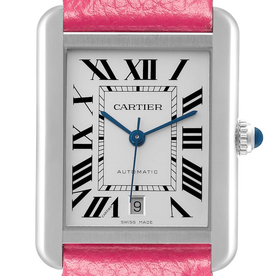 Cartier Tank Solo XL Automatic Stainless Steel Mens Watch WSTA0029
