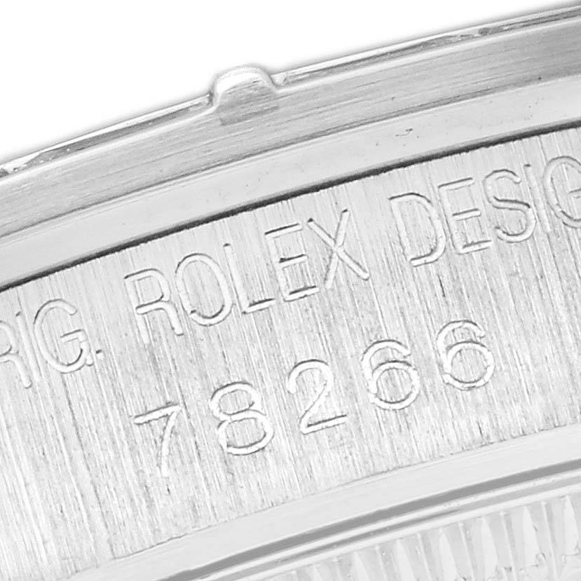 Rolex President Midsize Platinum Myriad Diamond Ladies Watch 78266