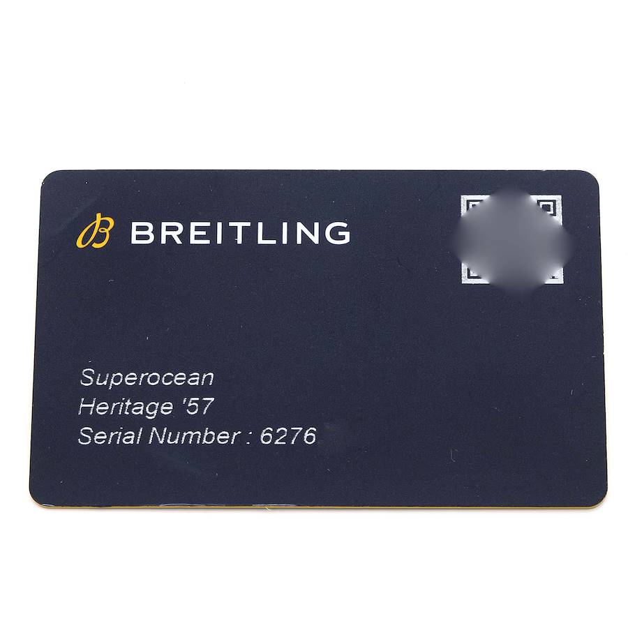 Breitling Superocean Heritage 57 Black Dial Steel Mens Watch A10370