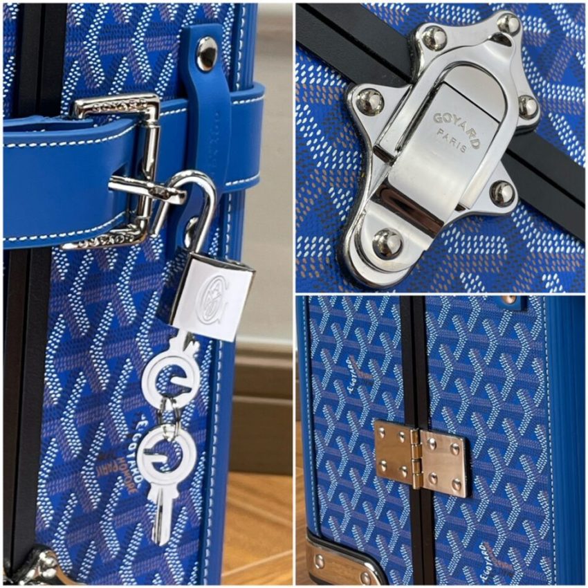 Goyard Bourget Travel Suitcase — Premium Trolley Dupe