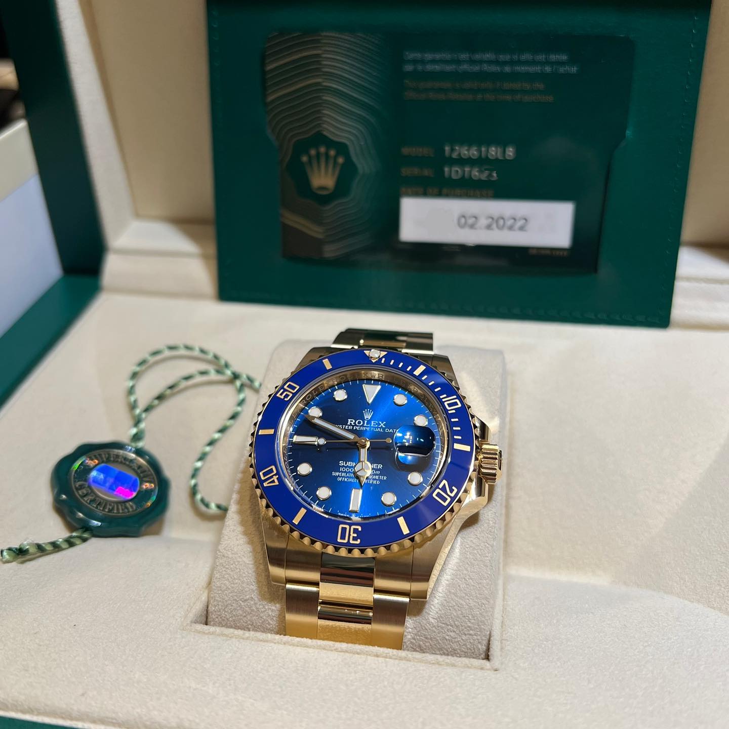Rolex Perpetual Submariner m126618ln Series New