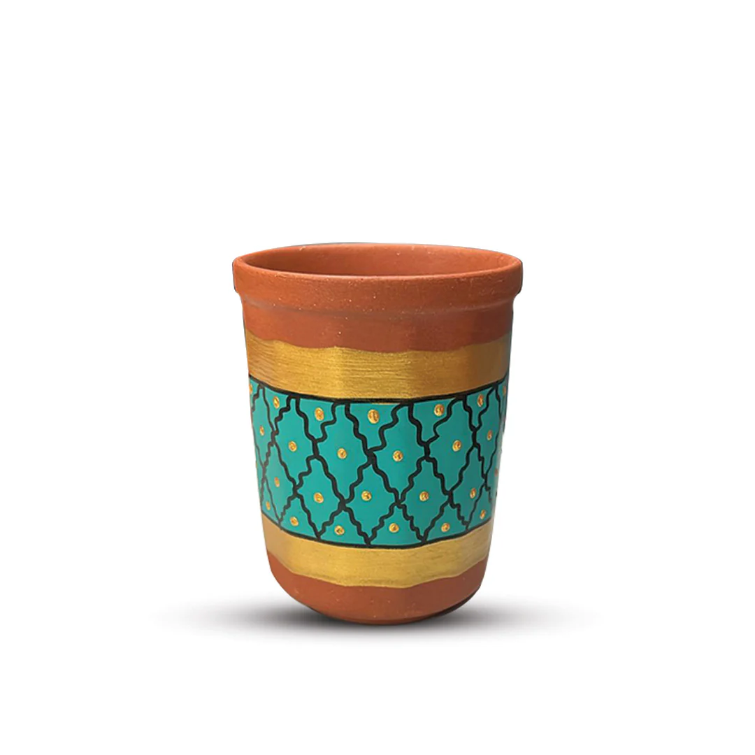 Hand-Painted Water Glass