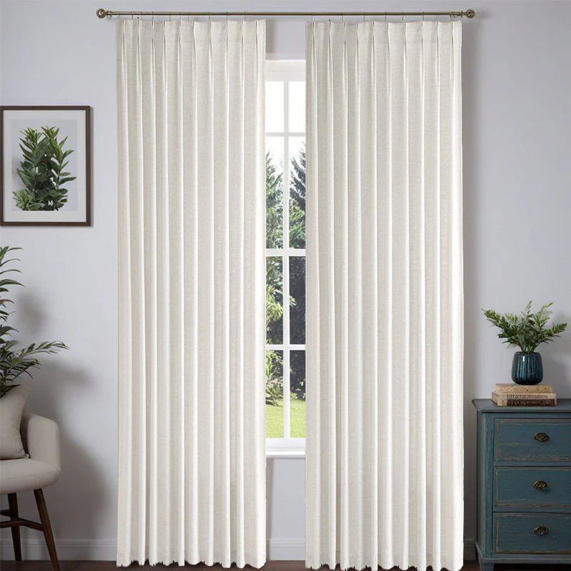 Custom Heavyweight Linen Drape - Pleated