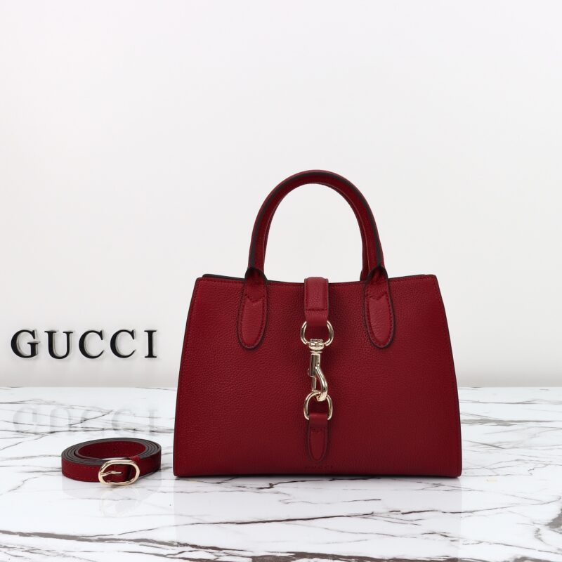 Replica Gucci Jackie Tote Hook Closure Red