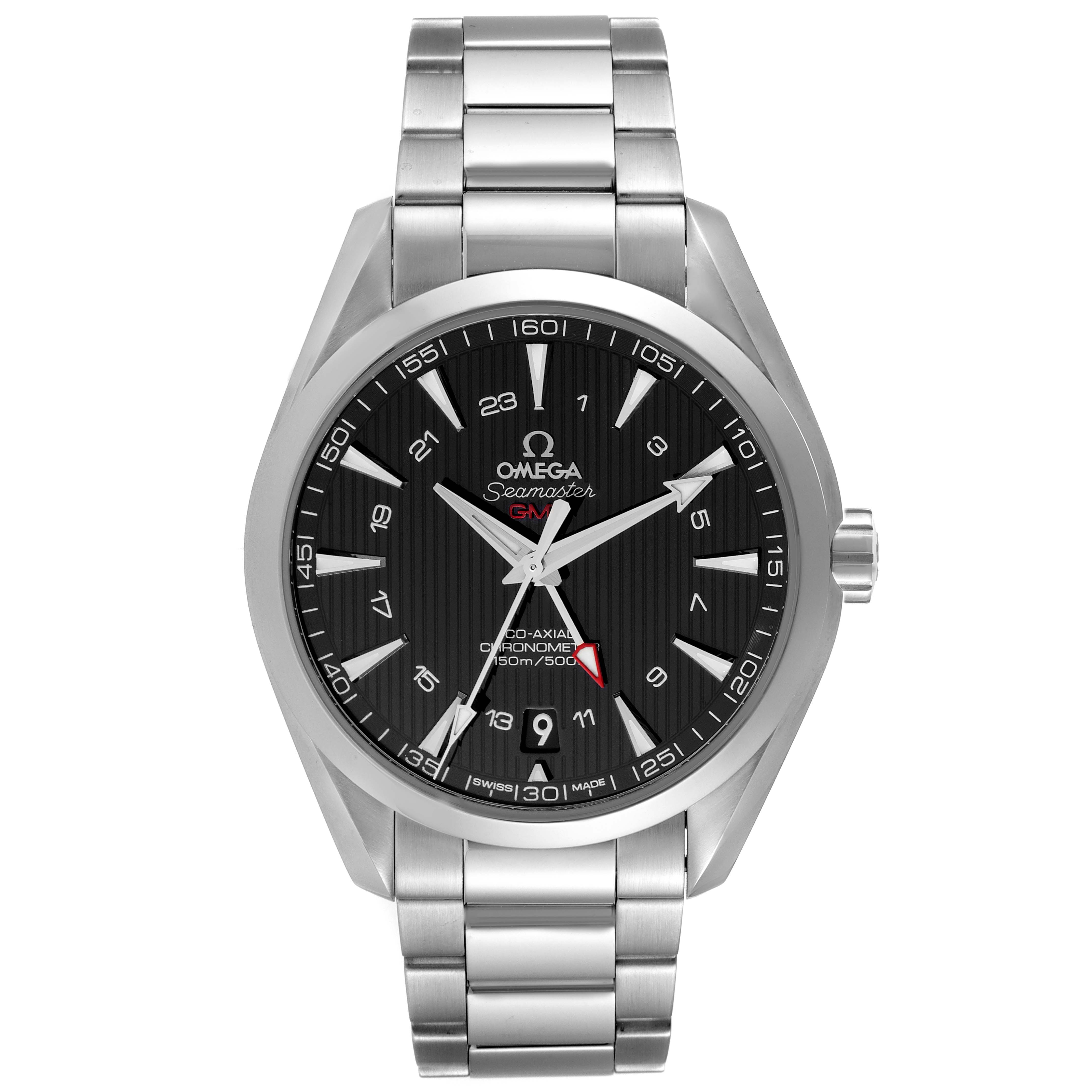 Omega Seamaster Aqua Terra GMT Co-Axial Steel Mens Watch 43.0 MM 231.10.43.22.01.001