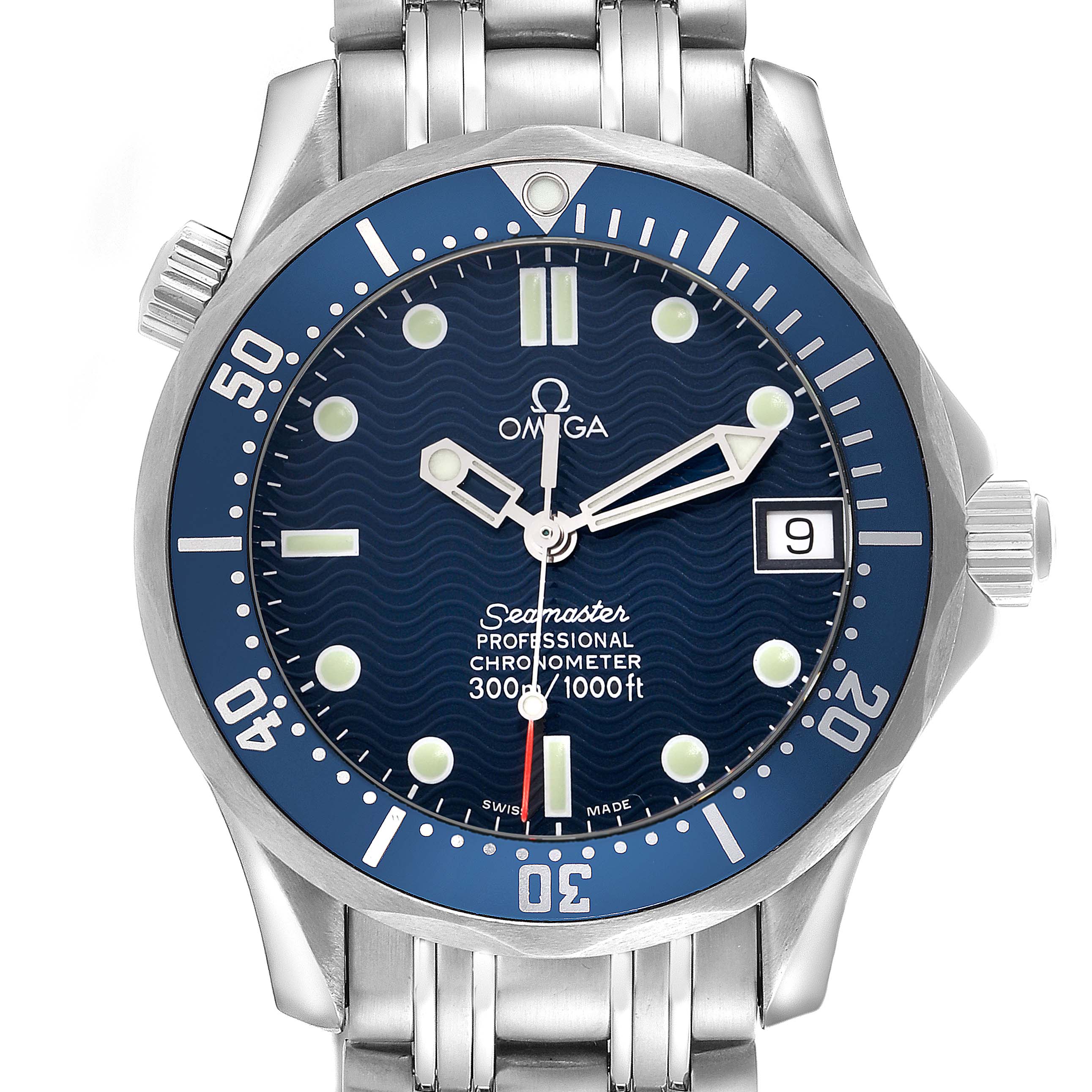 Omega Seamaster MidsizeBlue Dial Steel Mens Watch 36.25 MM 2551.80.00