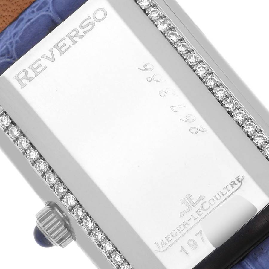 aeger LeCoultre Reverso Joaillerie White Gold Diamond Ladies Watch 267.3.86 Q2623403