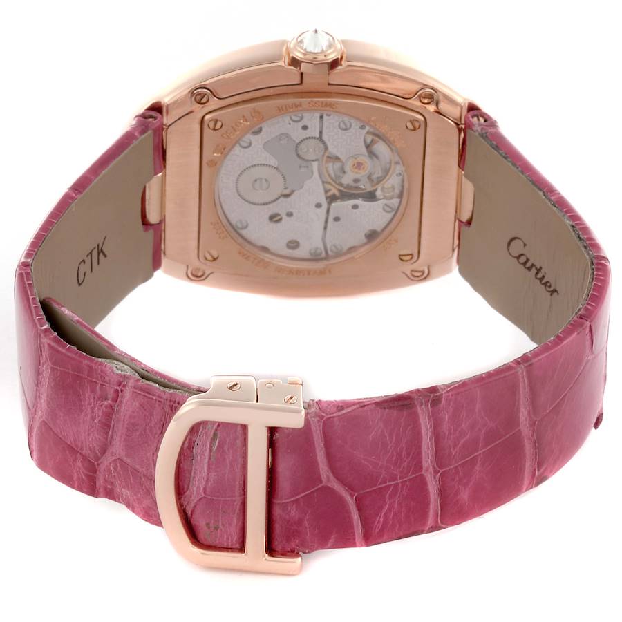 Cartier Baignoire Large Rose Gold Diamond Ladies Watch WB520005