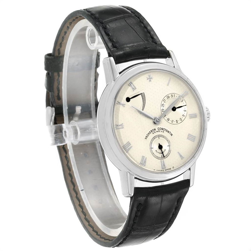 Vacheron Constantin Patrimony Date Power Reserve White Gold Watch 47200