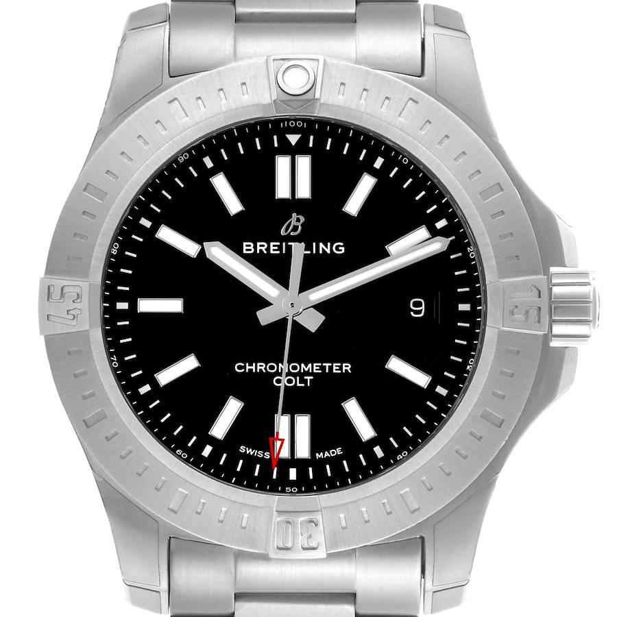 Breitling Colt Black Dial Automatic Steel Mens Watch A17388