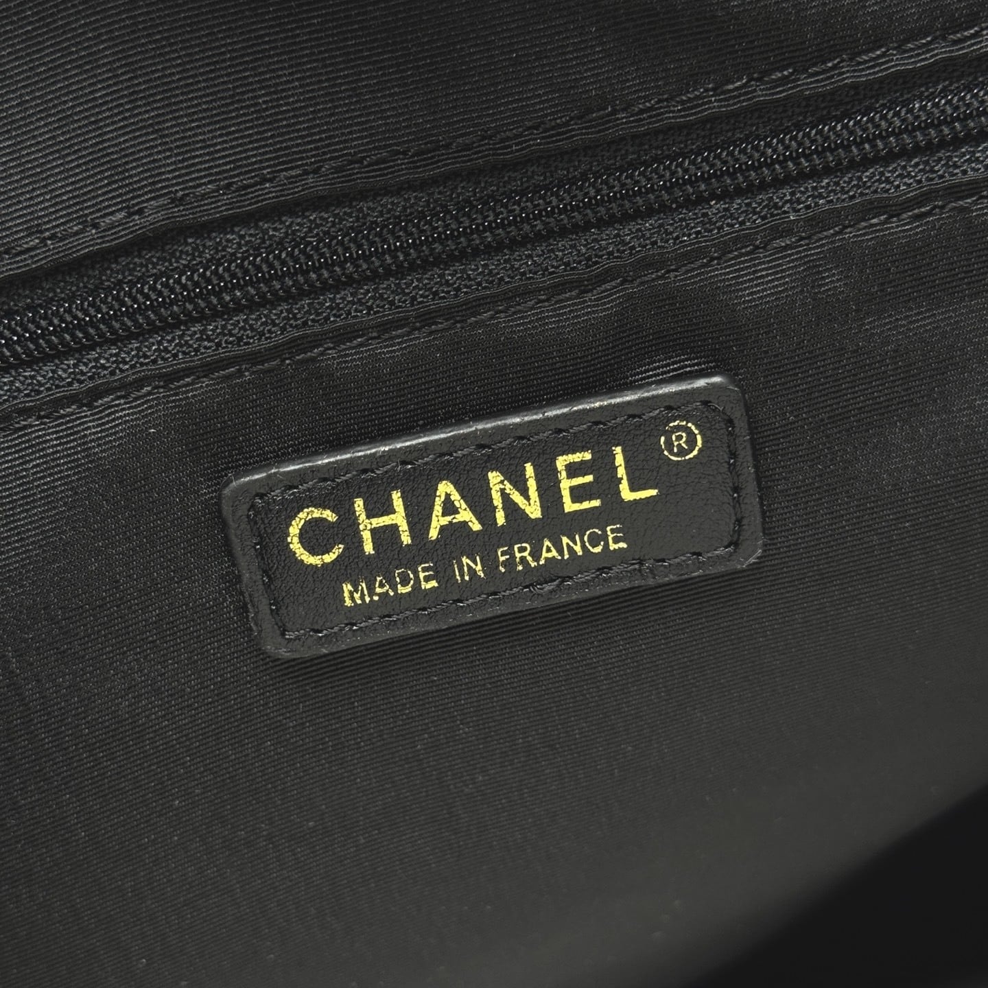 Chanel Shopping Bag Gold Tone Metal Black 33Cm AS5635 B20829 94305