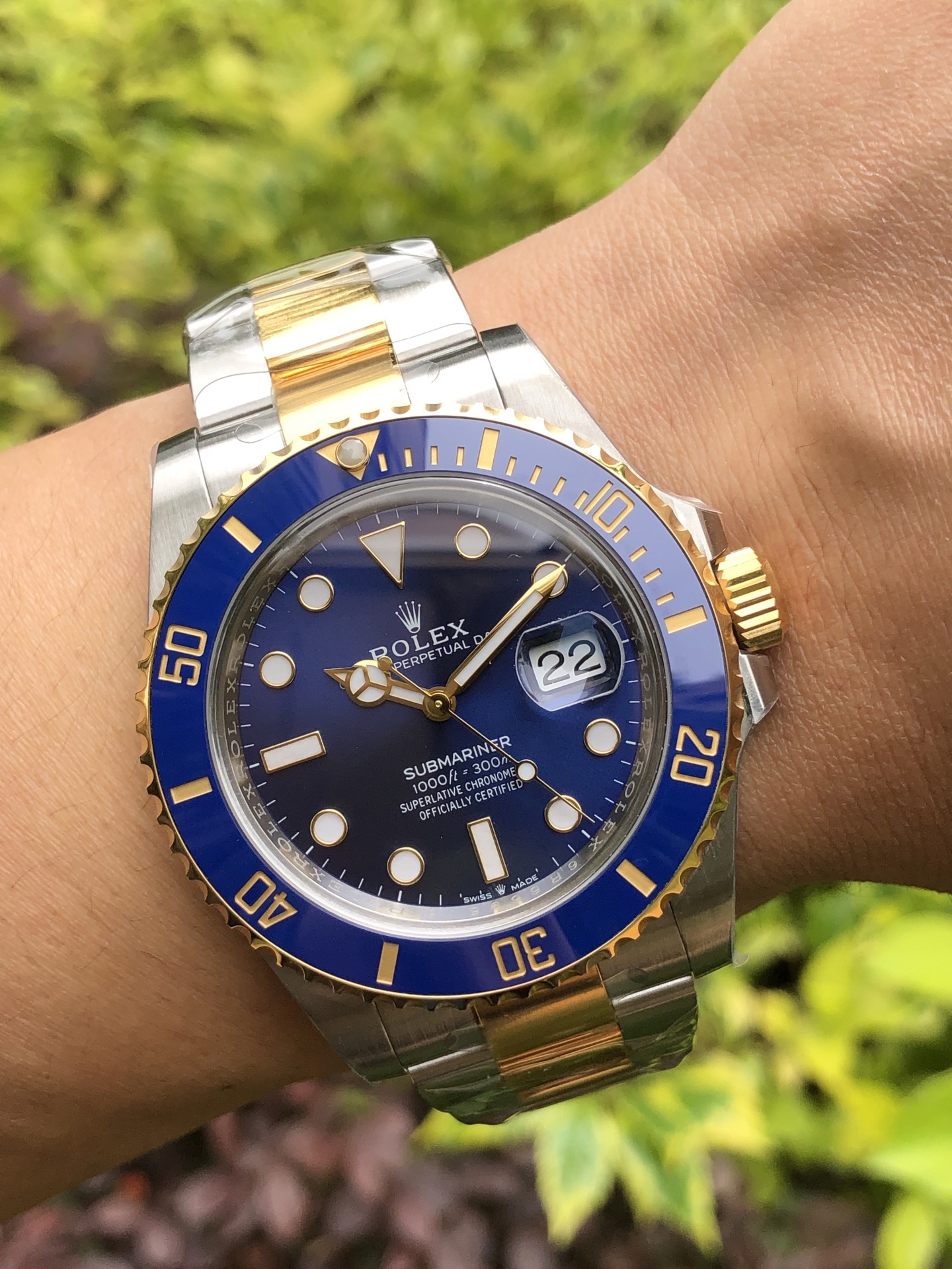 CC Rolex Submariner 126613LB Blue Dial Blue Bezel 41mm Mens Replica Watch
