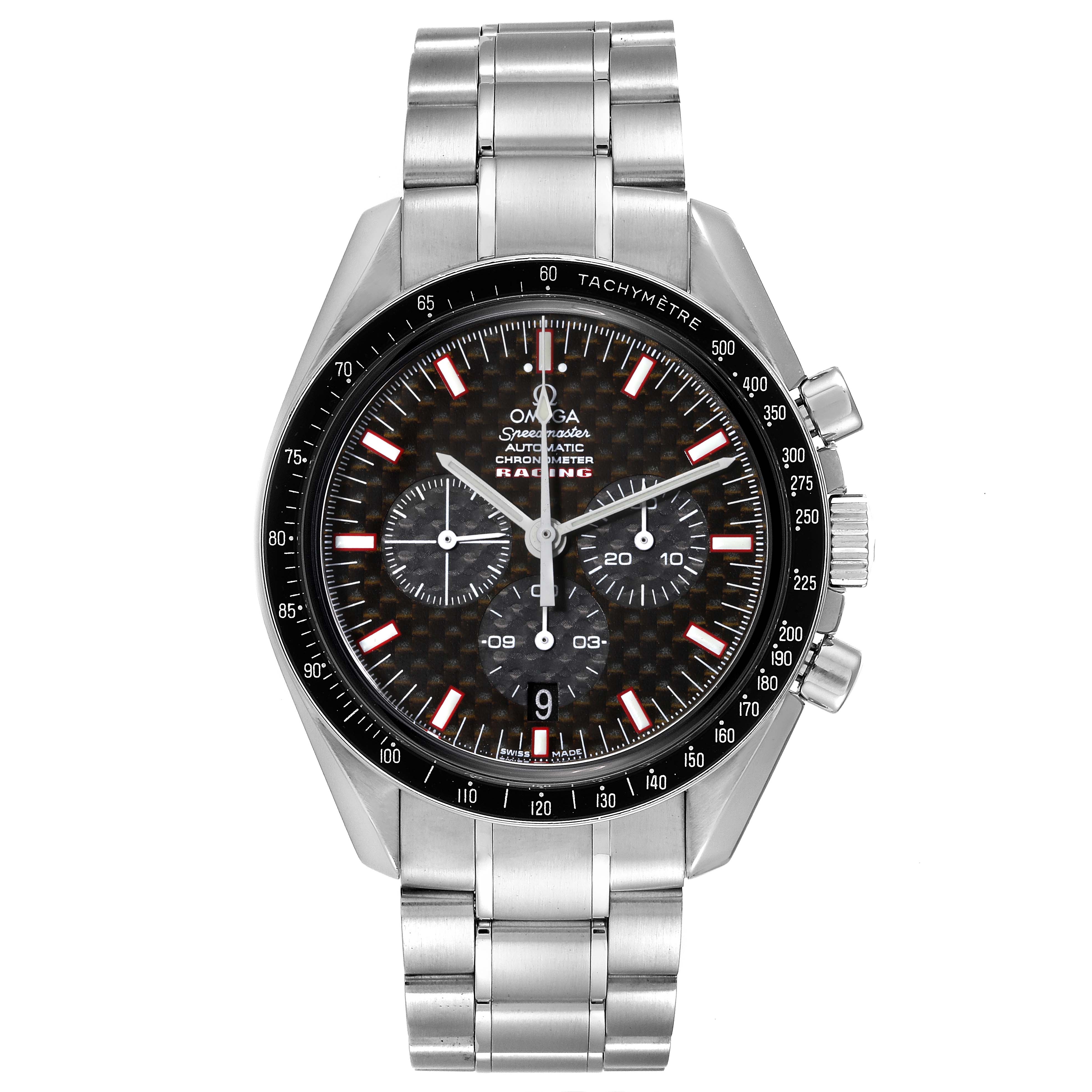 Omega Speedmaster Professional Racing Steel Mens Watch 42.0 MM 3552.59.00 Card
