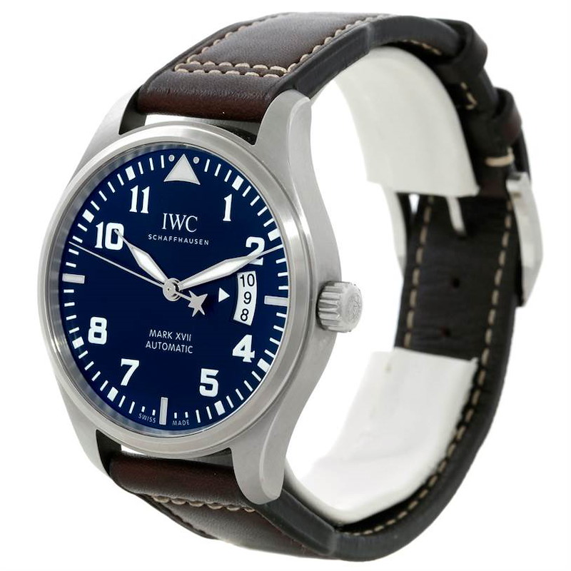 IWC Pilots Mark XVII Le Petit Prince Steel Mens Watch IW326506