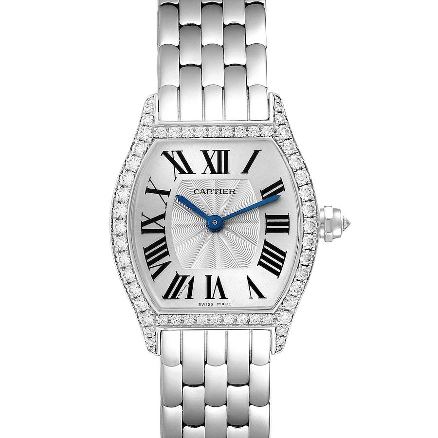 Cartier Tortue White Gold Diamond Ladies Watch WA501011