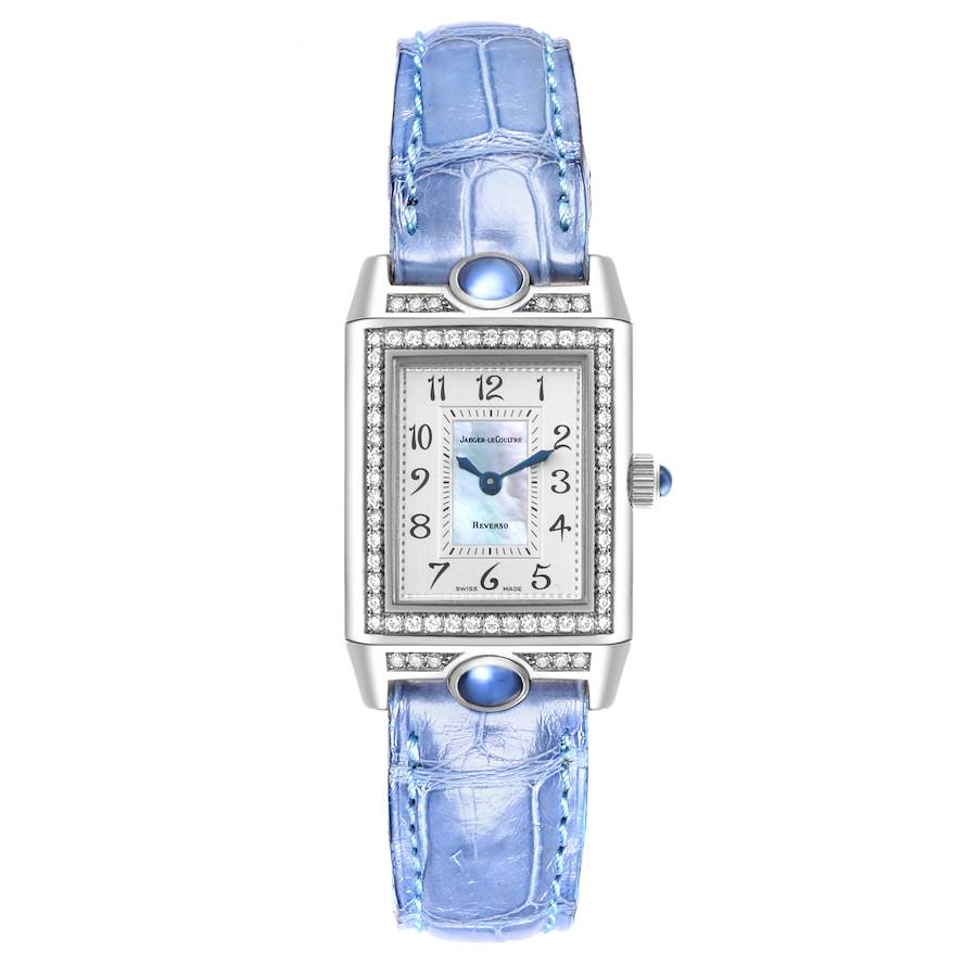 aeger LeCoultre Reverso Joaillerie White Gold Diamond Ladies Watch 267.3.86 Q2623403