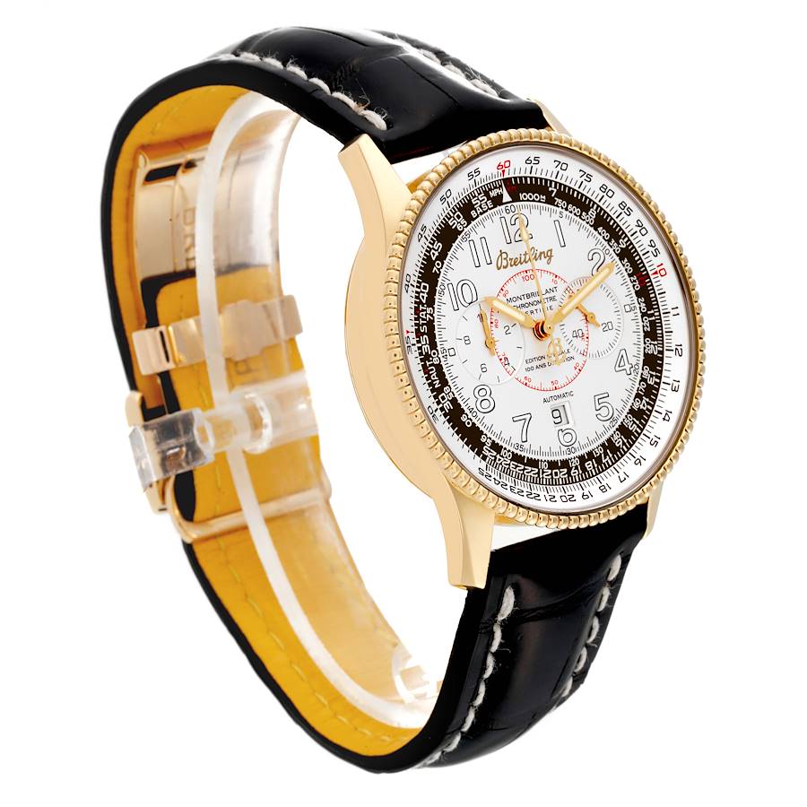 Breitling Navitimer Montbrillant Yellow Gold Limited Edition Mens Watch K21330