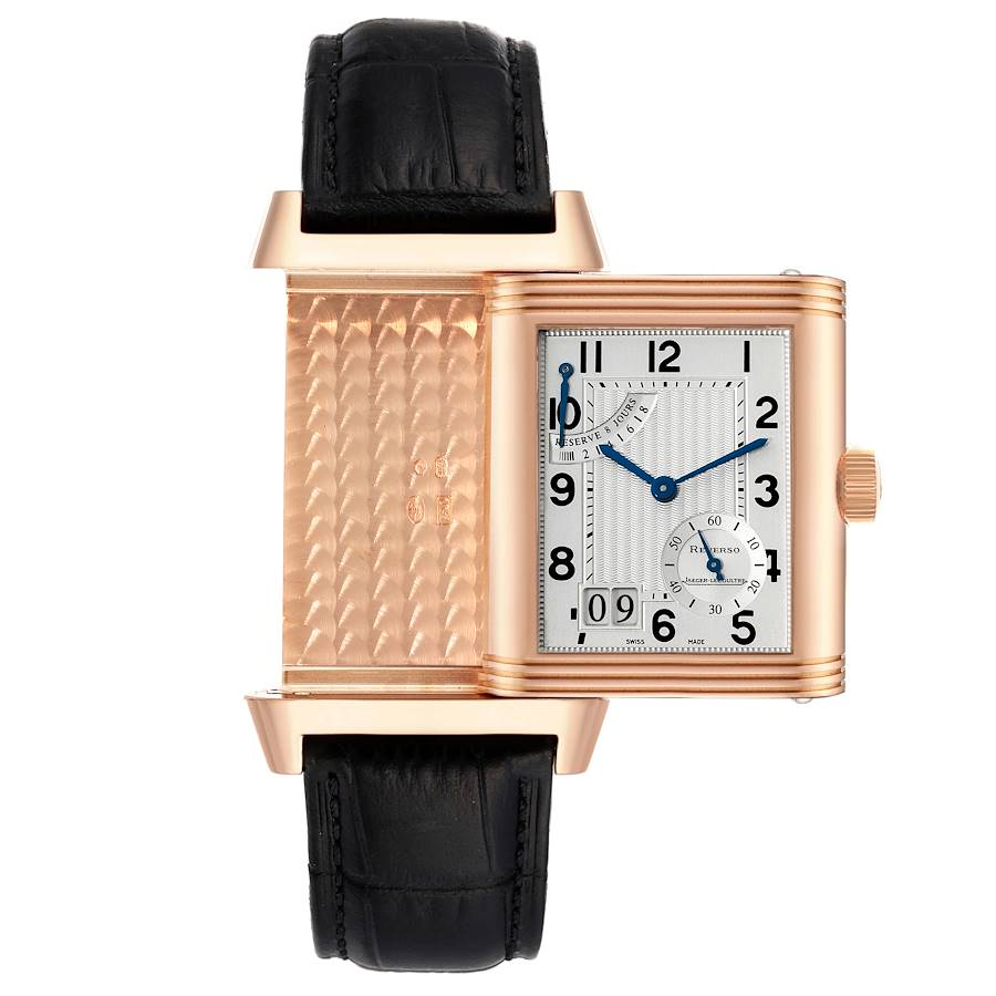 Jaeger LeCoultre Reverso Grande Date Rose Gold Mens Watch 240.2.15 Q3002401