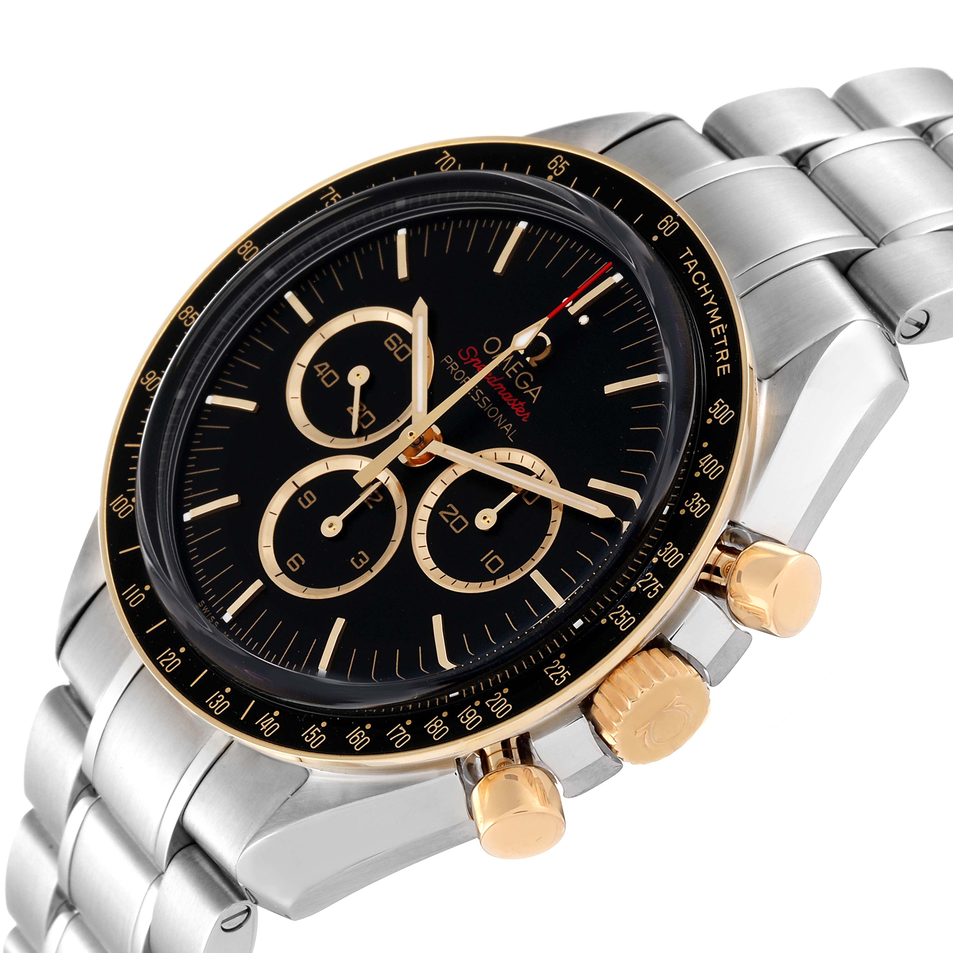 Omega Speedmaster Tokyo 2020 Limited Edition Steel Yellow Gold Mens Watch 42.0 MM 522.20.42.30.01.001