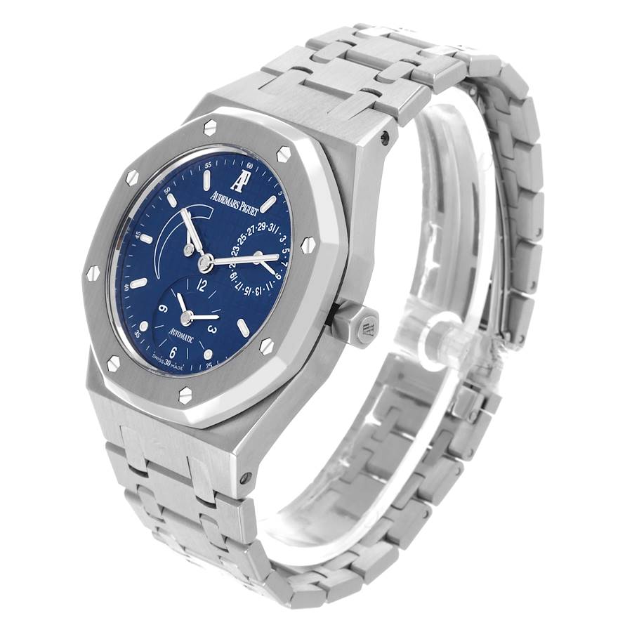 Audemars Piguet Royal Oak Dual Time Power Reserve Steel Watch 25730ST