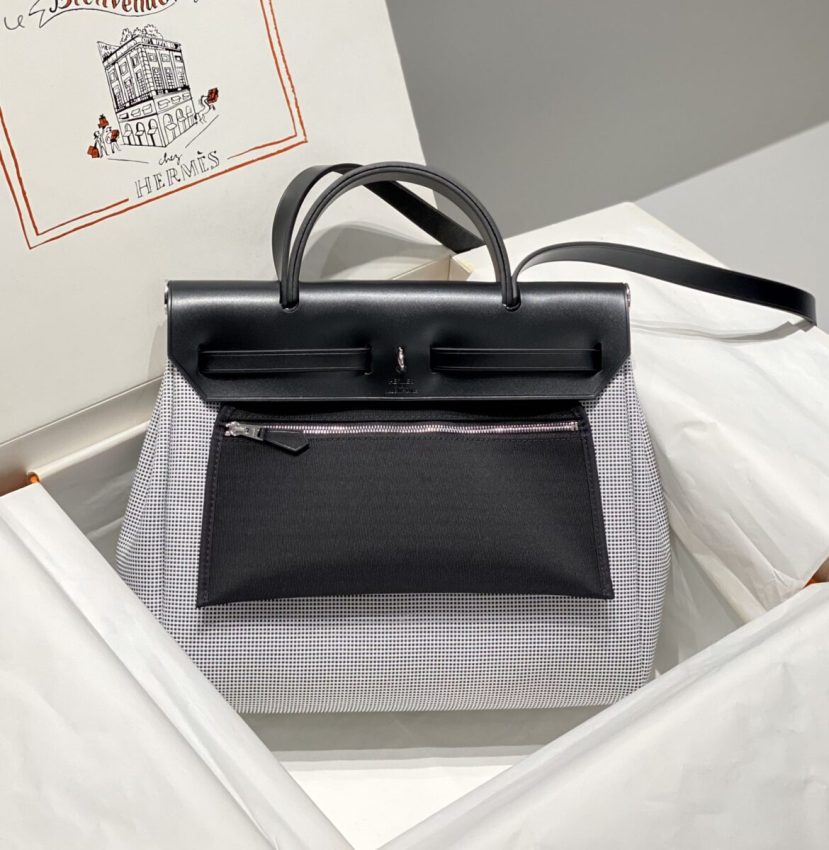 Replica Hermès Herbag 31Cm White